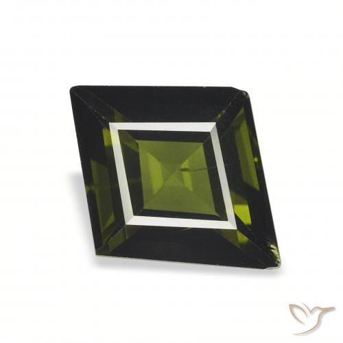 1.53ct Натуральный Темно-зеленый Турмалин, причудливая, Чистота VS