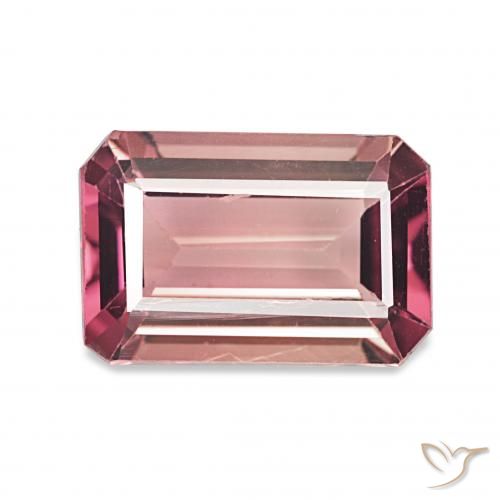 2.49ct Светло-розовый Турмалин, Изумрудная огранка, VVS-VS