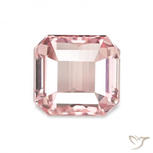 1.81ct Светло-розовый Турмалин, Изумрудная огранка, Чистота VVS