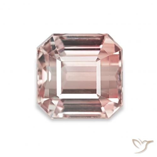 2.29ct Землисто-розовый Турмалин, Изумрудная огранка, Чистота VVS