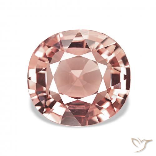 2.71ct Оранжево-розовый Турмалин, Подушка, Чистота VVS
