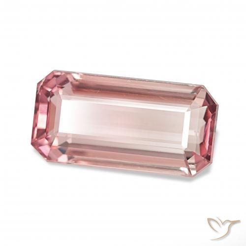 3.74 карата, натуральный Medium Light-Pink Турмалин, Октагон / Изумрудная Огранка, Чистота VS