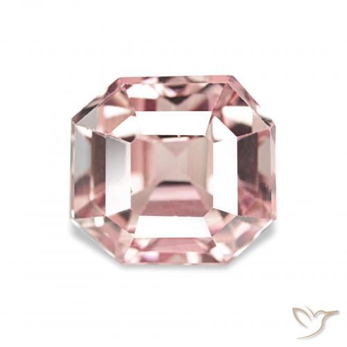 3.16ct Землисто-розовый Турмалин, Изумрудная огранка, Чистота VS