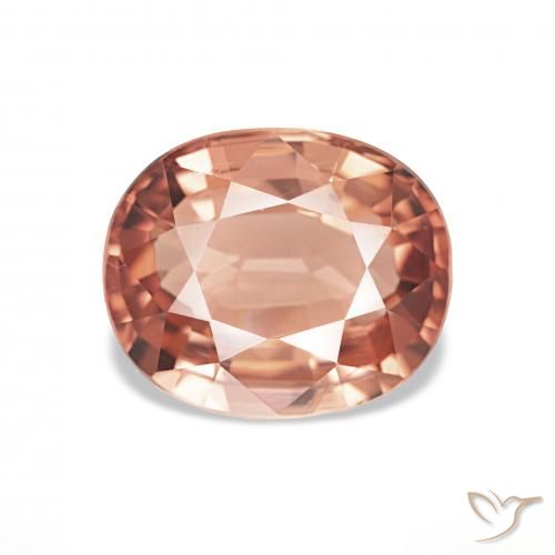 2.30ct Оранжево-розовый Турмалин, Овал, VVS-VS
