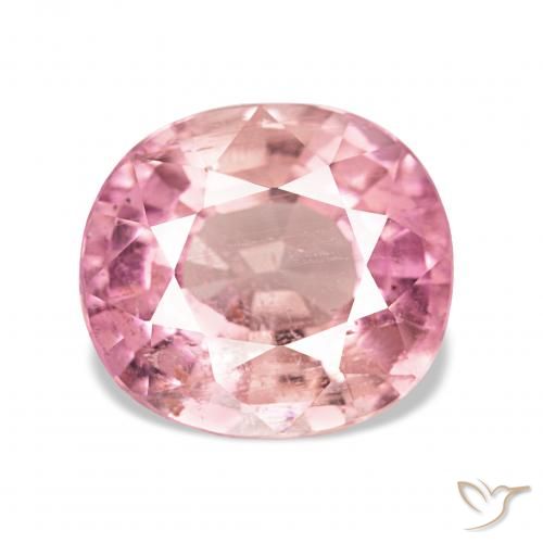 2.96ct Оранжево-розовый Турмалин, Овал, Чистота VS