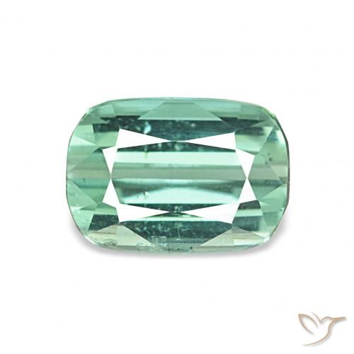1.75ct Светло-сине-зеленый Турмалин, Подушка, Чистота VS
