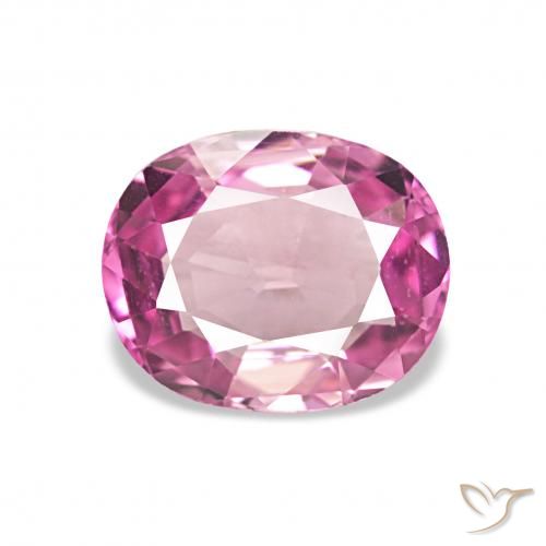 1.12ct Насыщенный розовый Турмалин, Овал, Чистота VVS