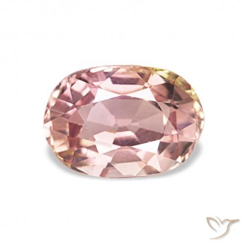 1.23ct Светло-розовый разных оттенков Турмалин, Овал, Чистота VS