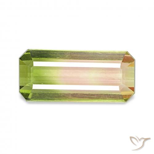 1.53ct Арбузный Турмалин, Изумрудная огранка, Чистота VS