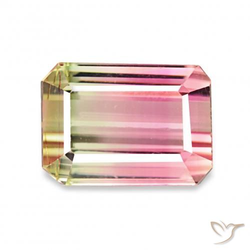 1.73ct Арбузный Турмалин, Изумрудная огранка, VVS-VS