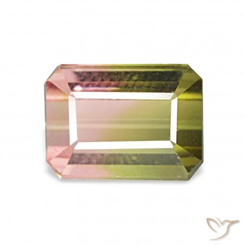 1.63ct Арбузный Турмалин, Изумрудная огранка, VVS-VS