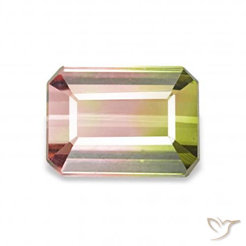 1.26ct Арбузный Турмалин, Изумрудная огранка, VVS-VS