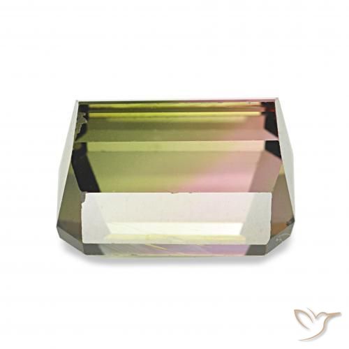 2.45 карата, натуральный Арбузный Турмалин, Октагон / Изумрудная Огранка, Чистота VVS