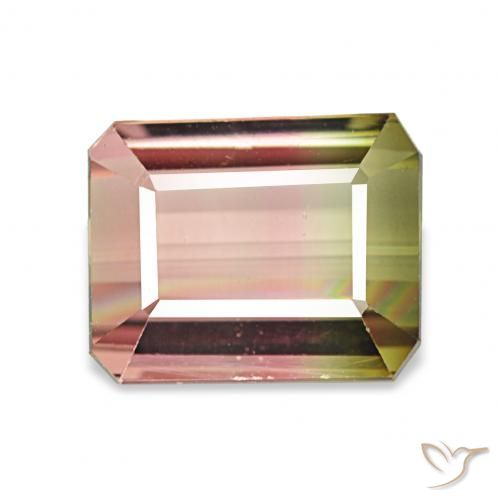 2.77ct Арбузный Турмалин, Изумрудная огранка, Чистота VVS