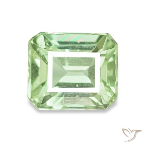 2.08ct Очень светло-зеленый Турмалин, Изумрудная огранка, VVS-VS