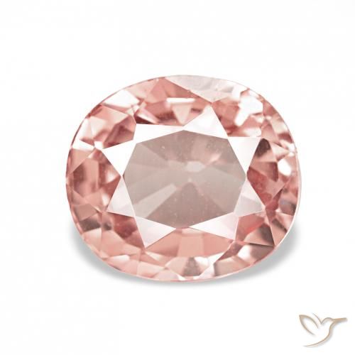 1.37ct Оранжево-розовый Турмалин, Овал, VVS-VS