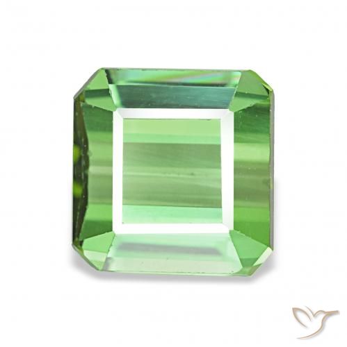 1.61ct Зеленый Турмалин, Изумрудная огранка, VVS-VS