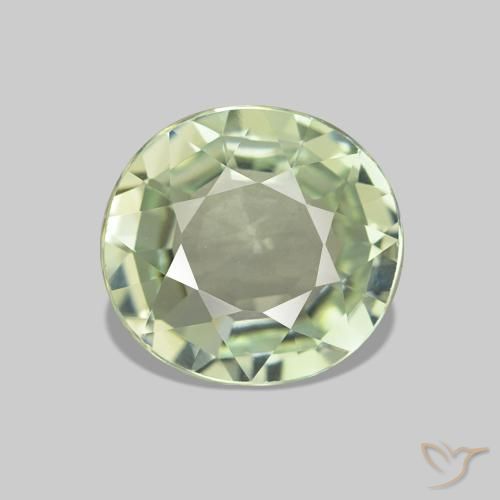 1.74ct Серовато-зеленый Турмалин, Овал, VVS-VS