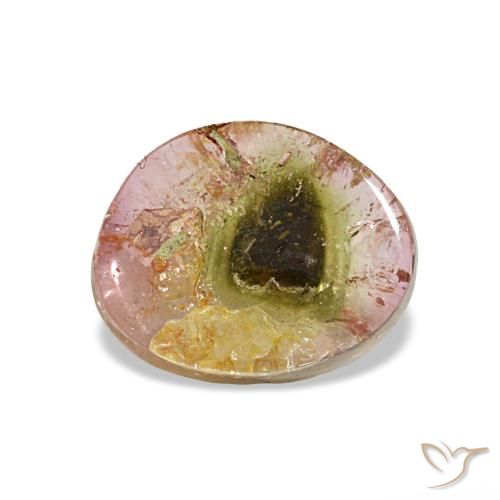 Многоцветный турмалин 1,80 карата, фантазийная, чистота прозрачный
