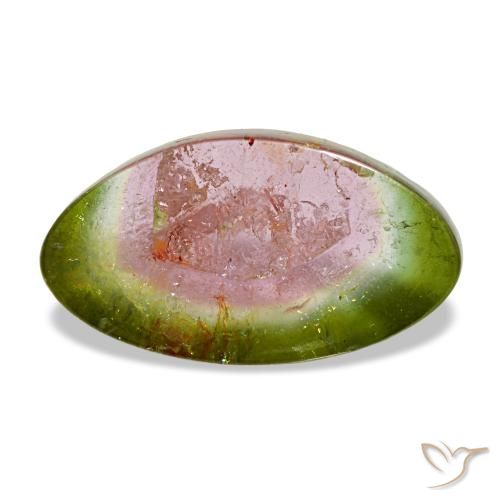 Многоцветный турмалин 3,34 карата, фантазийная, чистота прозрачный