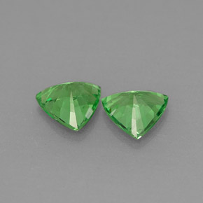  карата, натуральный Зелёный хром Цаворитовый гранат, Триллион, VS-SI