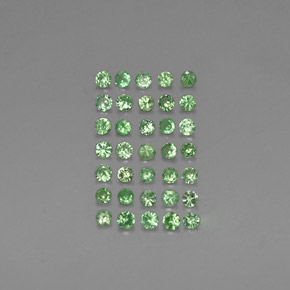  карата, натуральный Зелёный хром Цаворитовый гранат, Огранка Круг, VVS-VS