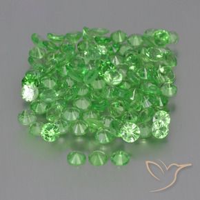 4.75 карата, натуральный Ярко-зеленый Цаворитовый гранат, Круглый, Чистота VS