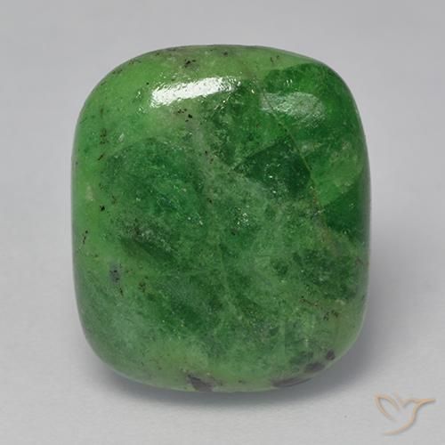 8.75ct Натуральный Зелёный хром Цаворит Гранат, Подушка, Полупрозрачный