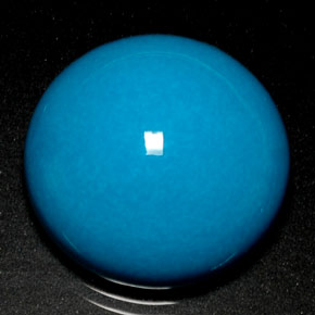 21.96 карата, натуральный Синий / Голубой Бирюзовый, Огранка Круг, Непрозрачный