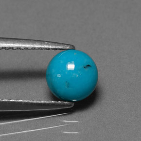 0.78 карата, натуральный Синий / Голубой Бирюзовый, Огранка Круг, Непрозрачный