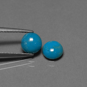  карата, натуральный Синий / Голубой Бирюзовый, Огранка Круг, Непрозрачный