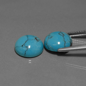  карата, натуральный Синий / Голубой Бирюзовый, Огранка Круг, Непрозрачный