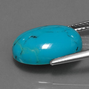 3.85 карата, натуральный Синий / Голубой Бирюзовый, Огранка Овал, Непрозрачный