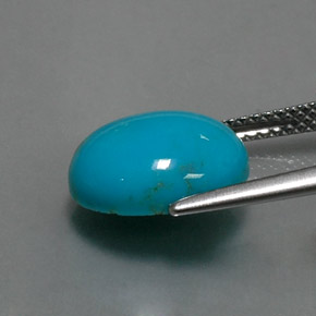 4.03 карата, натуральный Синий / Голубой Бирюзовый, Огранка Овал, Непрозрачный