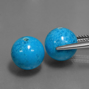  карата, натуральный Синий / Голубой Бирюзовый, Сфера / Шар, Непрозрачный