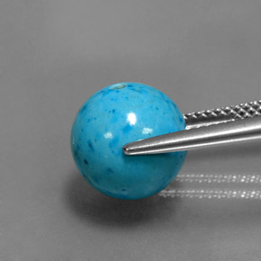 7.72 карата, натуральный Синий / Голубой Бирюзовый, Сфера / Шар, Непрозрачный