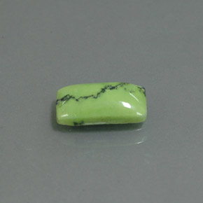 Натуральный зелёный бирюза 1,26 карата багет, непрозрачный