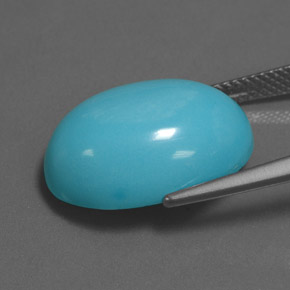 11.44 карата, натуральный Синий / Голубой Бирюзовый, Огранка Овал, Непрозрачный