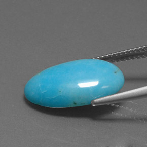 Натуральный синий бирюзовый 3,96 карата необычная форма, непрозрачный