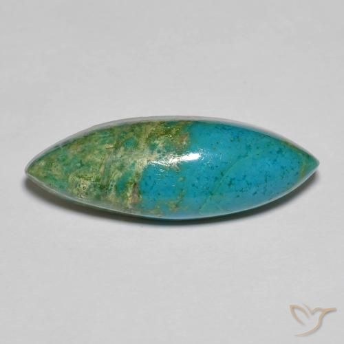 6.89 карата, натуральный Зеленовато-синий Бирюзовый, Маркиза, Непрозрачный