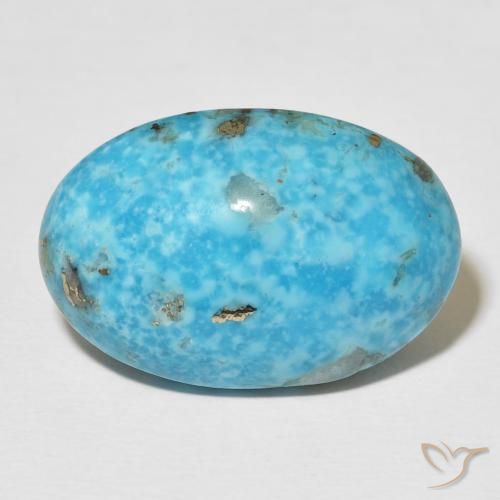 24.84ct Натуральный Зеленовато-синий Бирюзовый, Овал, Непрозрачный