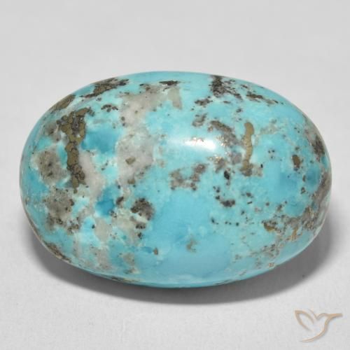 28.75ct Натуральный Зеленовато-синий Бирюзовый, Овал, Непрозрачный