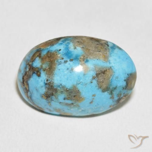 27.55ct Натуральный Зеленовато-синий Бирюзовый, Овал, Непрозрачный