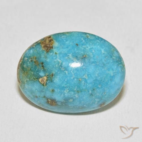 23.95ct Натуральный Сине-зеленый Бирюзовый, Овал, Непрозрачный