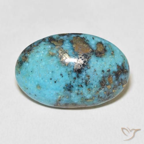 26.98ct Натуральный Средний зеленый синий Бирюзовый, Овал, Непрозрачный