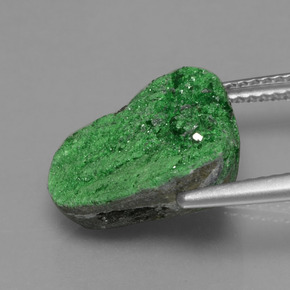 9.00 карата, натуральный Deep Earthy Green Уваровит Гранат Друзи, причудливая, Непрозрачный