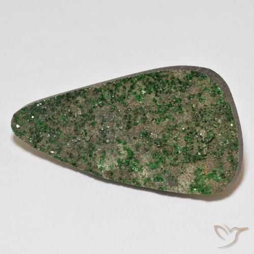 72.20 карата, натуральный Deep Earthy Green Уваровит Гранат Друзи, причудливая, Непрозрачный