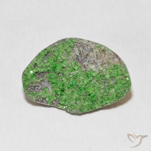 10.37ct Натуральный Зеленый электрик Уваровит Гранат Друзи, причудливая, Непрозрачный