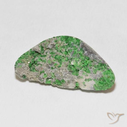 18.60 карата, натуральный Deep Earthy Green Уваровит Гранат Друзи, причудливая, Непрозрачный