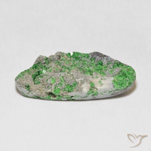 18.60 карата, натуральный Deep Earthy Green Уваровит Гранат Друзи, причудливая, Непрозрачный